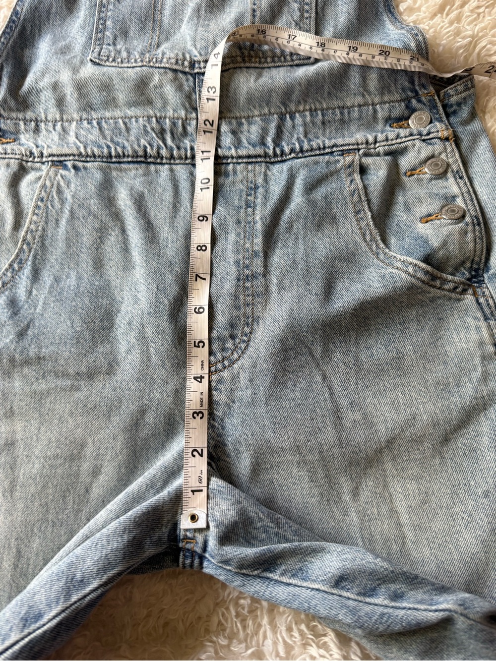 LEVI's Women’s Two Horse Brand Overalls Baggy Blue Relaxed Denim size medium - Picture 8 of 14